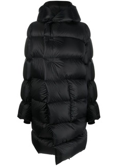 Rick Owens quilted hooded jacket