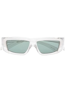 Rick Owens rectangular frame sunglasses
