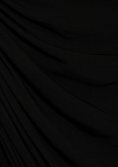 Rick Owens - Asymmetric cupro-blend jersey maxi skirt - Black - IT 38