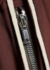 Rick Owens - Bela zip-detailed crepe shorts - Brown - IT 42