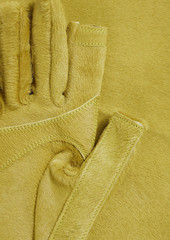 Rick Owens - Calf hair gloves - Yellow - 7