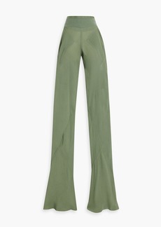 Rick Owens - Cotton-blend crepe straight-leg pants - Green - IT 38