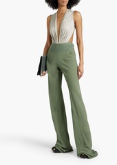 Rick Owens - Cotton-blend crepe straight-leg pants - Green - IT 38