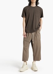 Rick Owens - Cropped cotton-jersey sweatpants - Neutral - XL