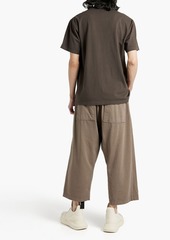 Rick Owens - Cropped cotton-jersey sweatpants - Neutral - XL