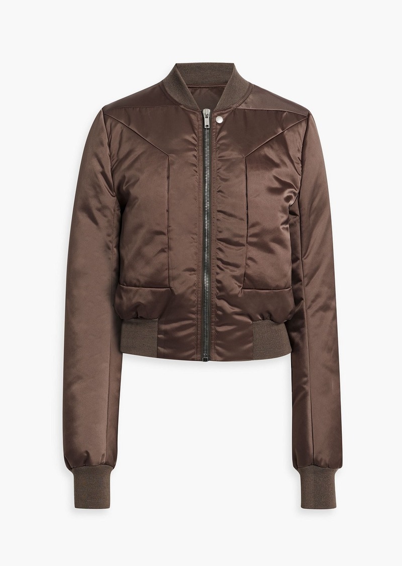 Rick Owens - Cropped shell bomber jacket - Neutral - IT 42