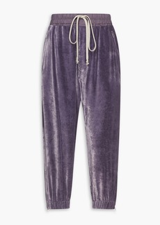 Rick Owens - Cropped velvet tapered pants - Purple - IT 42