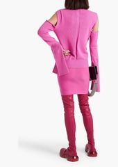 Rick Owens - Cold-shoulder cotton sweater - Pink - XS