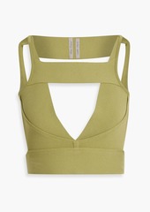 Rick Owens - Sling cutout stretch-knit bra top - Green - S