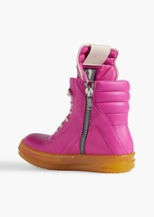 Rick Owens - Geobasket leather high-top sneakers - Pink - EU 35