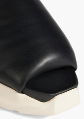Rick Owens - Get Puffer padded leather slides - Black - EU 35