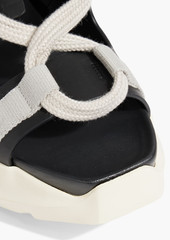 Rick Owens - Geth leather exaggerated-sole sandals - Black - EU 38