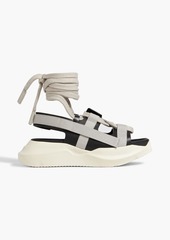 Rick Owens - Geth leather exaggerated-sole sandals - Black - EU 37