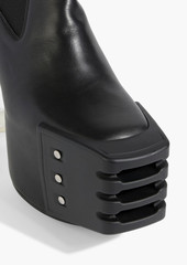 Rick Owens - Grilled Kiss leather platform ankle boots - Black - EU 38