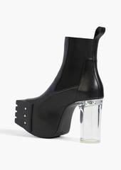 Rick Owens - Grilled Kiss leather platform ankle boots - Black - EU 38