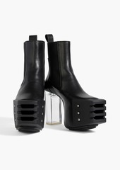 Rick Owens - Grilled Kiss leather platform ankle boots - Black - EU 38