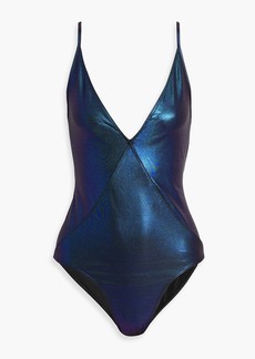 Rick Owens - Iridescent-effect swimsuit - Blue - IT 40