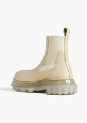 Rick Owens - Leather exaggerated sole Chelsea boots - White - EU 38