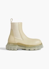 Rick Owens - Leather exaggerated sole Chelsea boots - White - EU 38