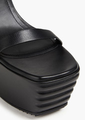 Rick Owens - Luxor eyelet-embellished leather platform sandals - Black - EU 38