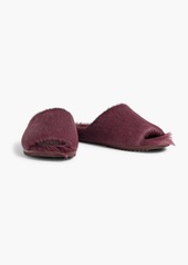 Rick Owens - Luxor Granolas calf-hair slides - Purple - EU 38