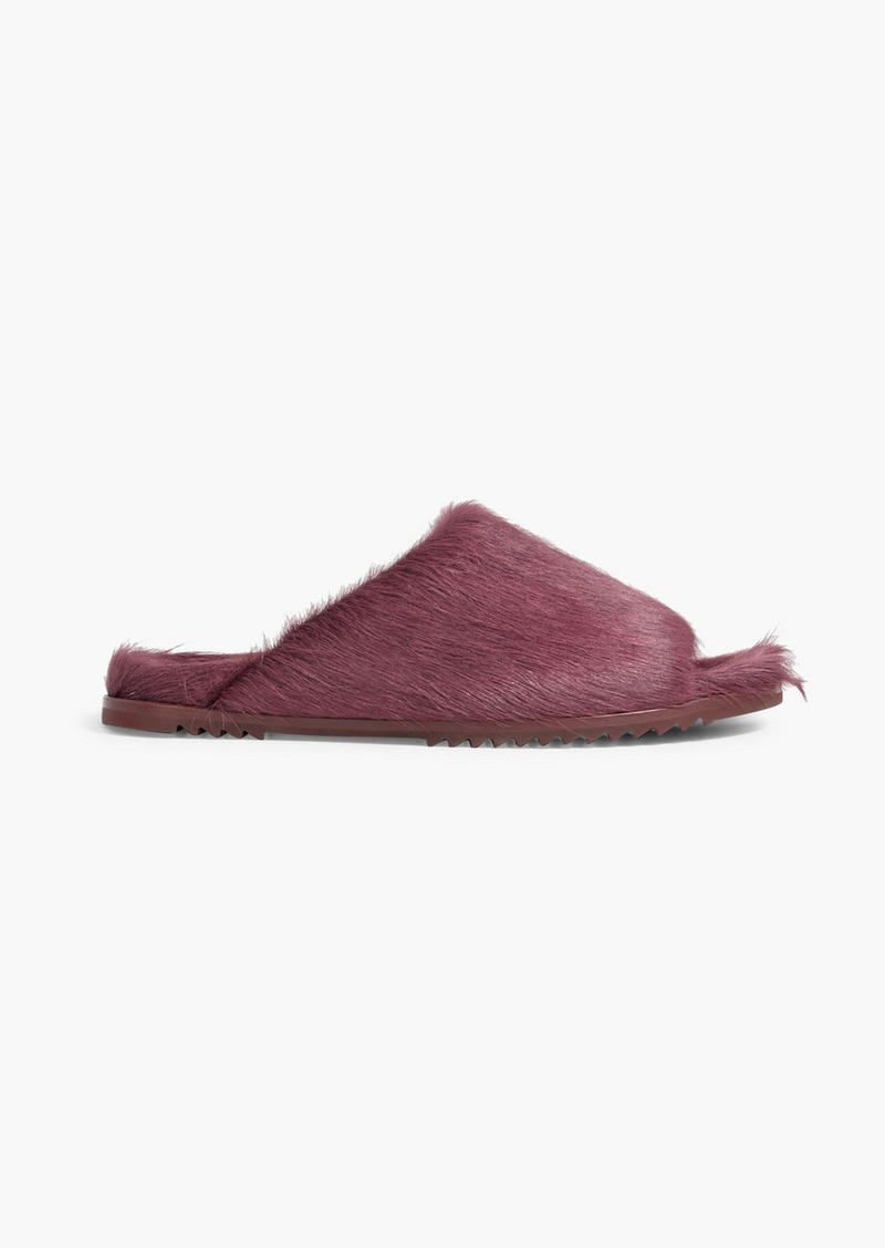 Rick Owens - Luxor Granolas calf-hair slides - Purple - EU 38