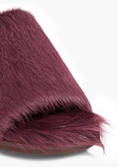 Rick Owens - Luxor Granolas calf-hair slides - Purple - EU 38