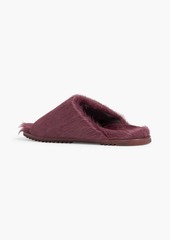 Rick Owens - Luxor Granolas calf-hair slides - Purple - EU 38