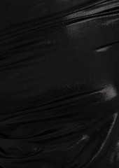 Rick Owens - One-shoulder cutout metallic jersey mini dress - Black - IT 38