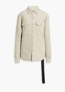 Rick Owens - Padded cotton-blend corduroy shirt jacket - Green - S