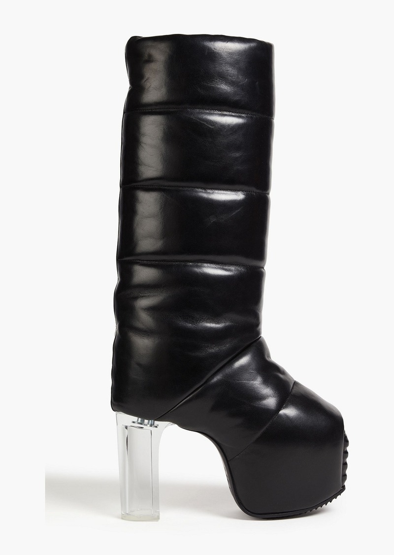 Rick Owens - Quilted leather boots - Black - EU 37