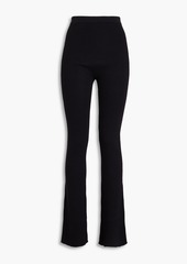 Rick Owens - Ribbed wool-blend flared pants - Black - L