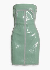 Rick Owens - Sequined denim mini dress - Green - IT 42