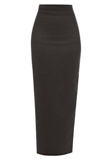 Rick Owens - Sequinned Jersey Maxi Skirt - Womens - Black