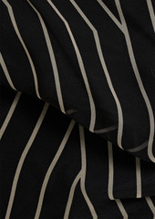Rick Owens - Strapless striped silk-chiffon top - Black - IT 38
