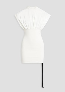 Rick Owens - Tommy ribbed cotton-blend jersey and stretch-knit mini dress - White - S