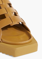 Rick Owens - Turbo Cyclops Spartan leather platform sandals - Yellow - EU 37