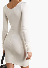 Rick Owens - Velour mini dress - White - IT 40