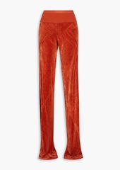 Rick Owens - Velvet wide-leg pants - Orange - IT 40