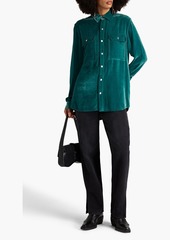 Rick Owens - Velvet shirt - Green - IT 40