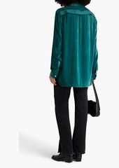 Rick Owens - Velvet shirt - Green - IT 40