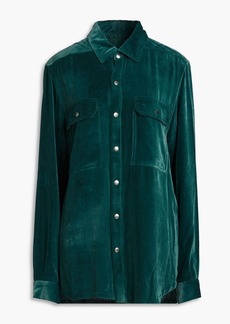 Rick Owens - Velvet shirt - Green - IT 40