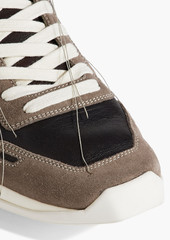 Rick Owens - Vintage Runner leather and suede sneakers - Neutral - EU 39