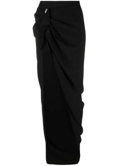 RICK OWENS asymmetric high-waist skirt