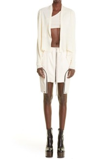 Rick Owens Bauhaus Zip Cotton Miniskirt in Natural at Nordstrom