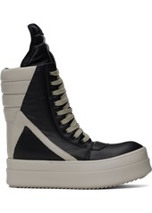 Rick Owens Black & Off-White Porterville Mega Geobasket Sneakers