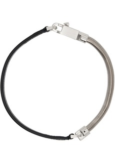 Rick Owens Black & Silver Snakechain Necklace
