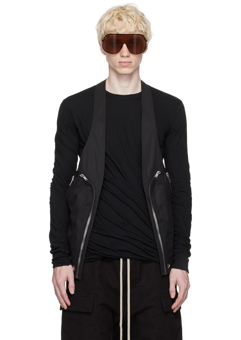 Rick Owens Black Bauhaus Vest