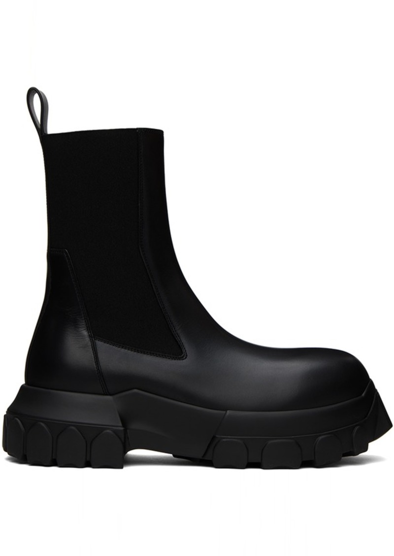 Rick Owens Black Beatle Bozo Tractor Boots