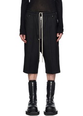 Rick Owens Black Bela Pods Shorts